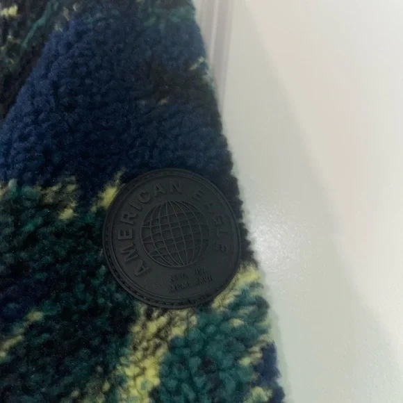 American eagle retro zip up fleece jacket - Picture 6 of 7